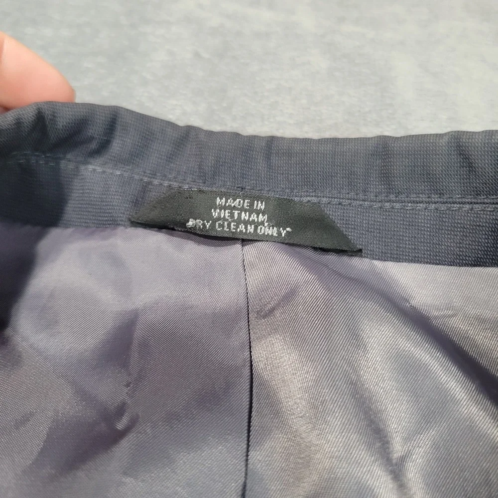 Haggar Blazer Mens 46R Gray Blue Tailored Fit 2-Button Sport Coat‎ Professional